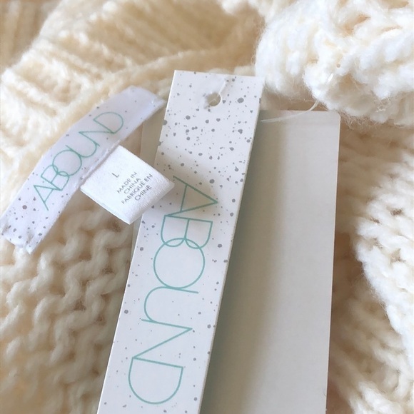 Abound Textured Crew Neck Knit Sweater Size L - Picture 6 of 9